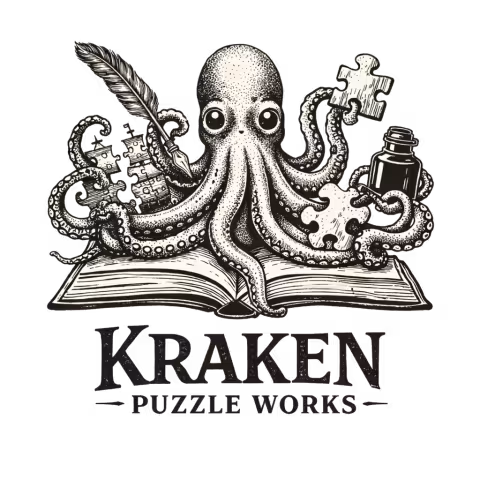 Kraken Puzzle Works Transparent Logo
